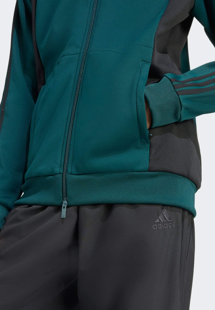 Толстовка Adidas Originals PANEL TRACK, Aurora Ivy/Black/Mottled Green — фото 4