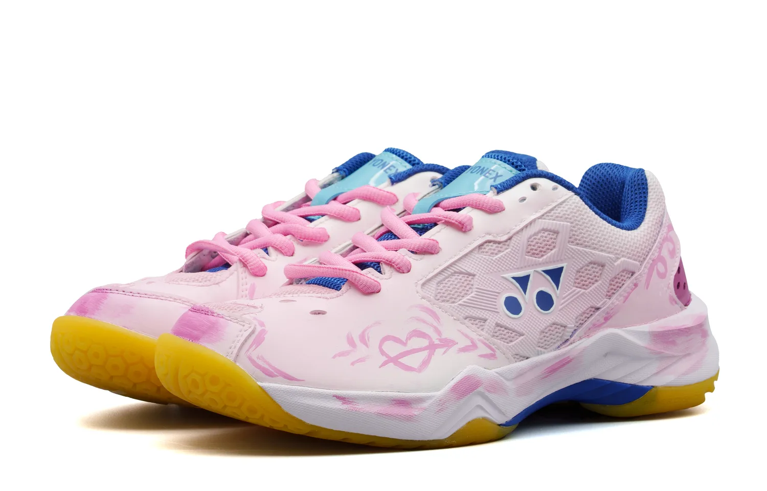 YONEX Кроссовки для бадминтона Power Cushion унисекс низкие розовые — фото 4