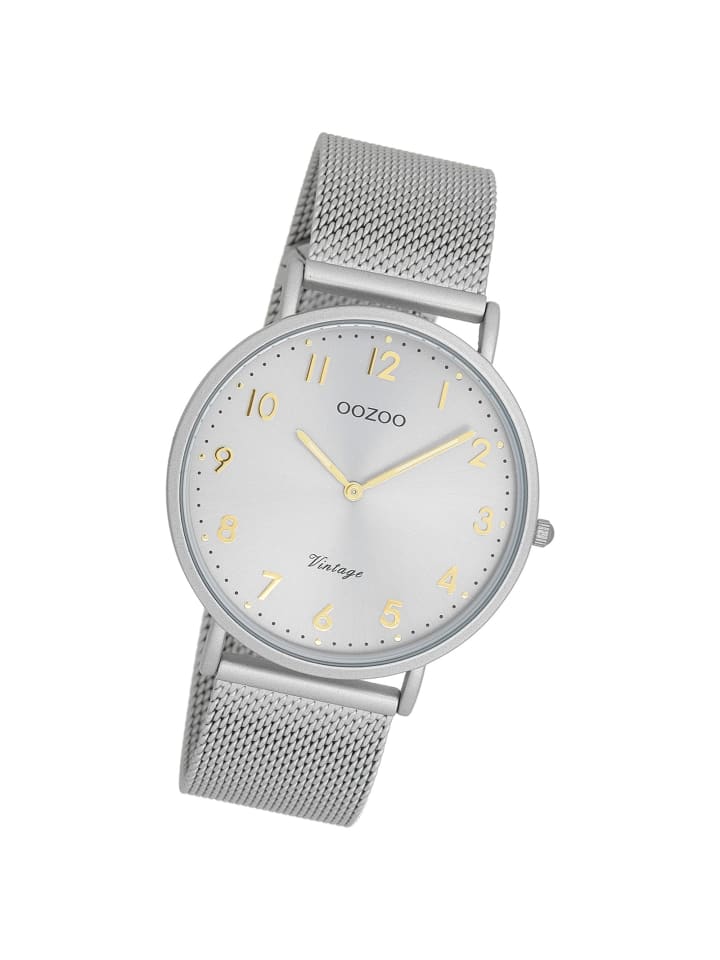 

Аналоговые наручные часы OOZOO Vintage Series, серые, большие (примерно 40 мм)