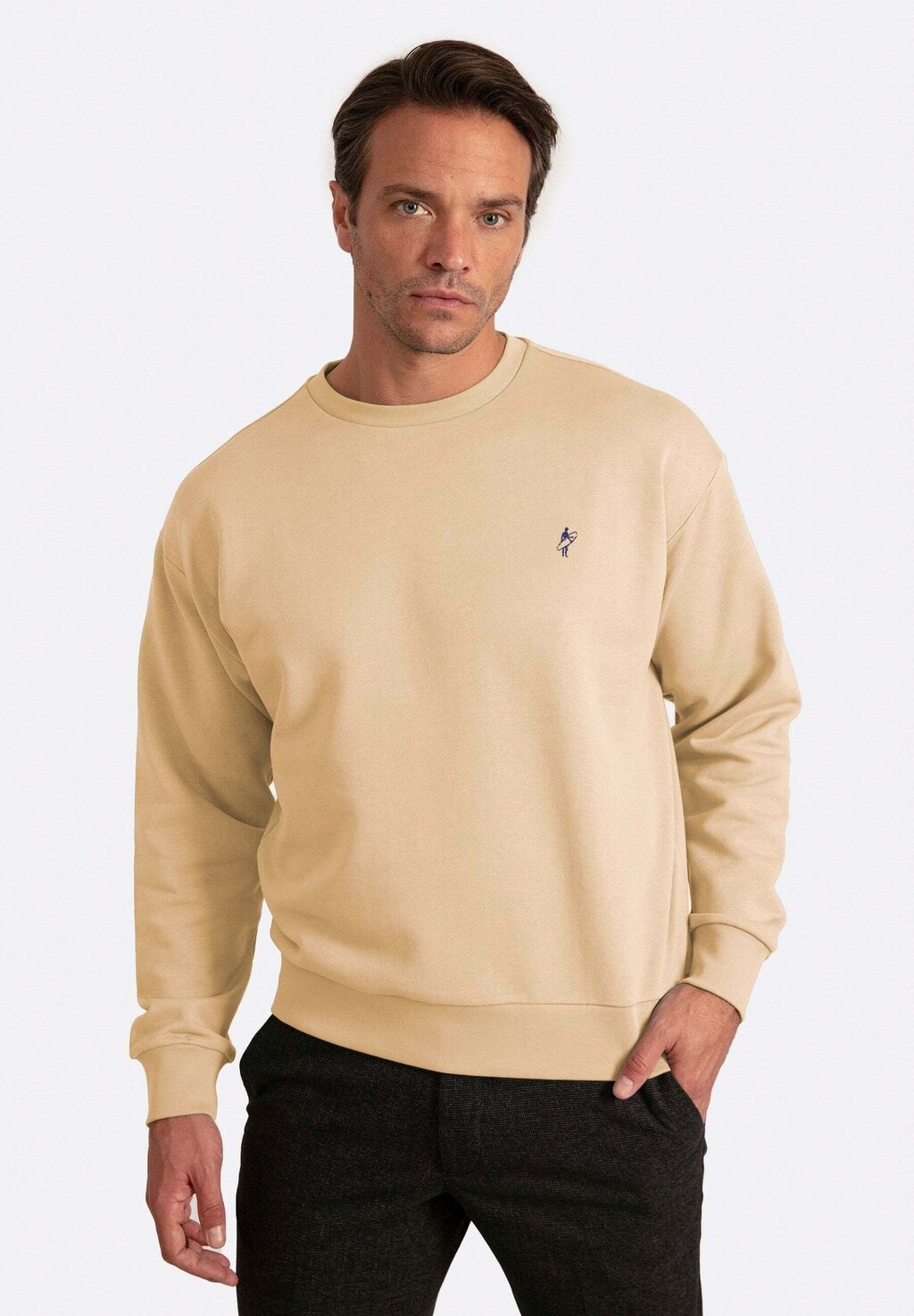 

Толстовка HALF OVERSIZE SWEATSHIRT Jacey Quinn, цвет sand