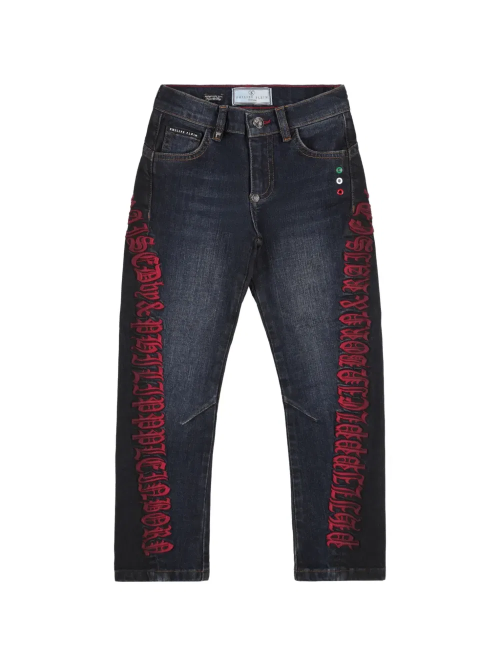 Готические брюки миланского кроя Philipp Plein Junior, синий