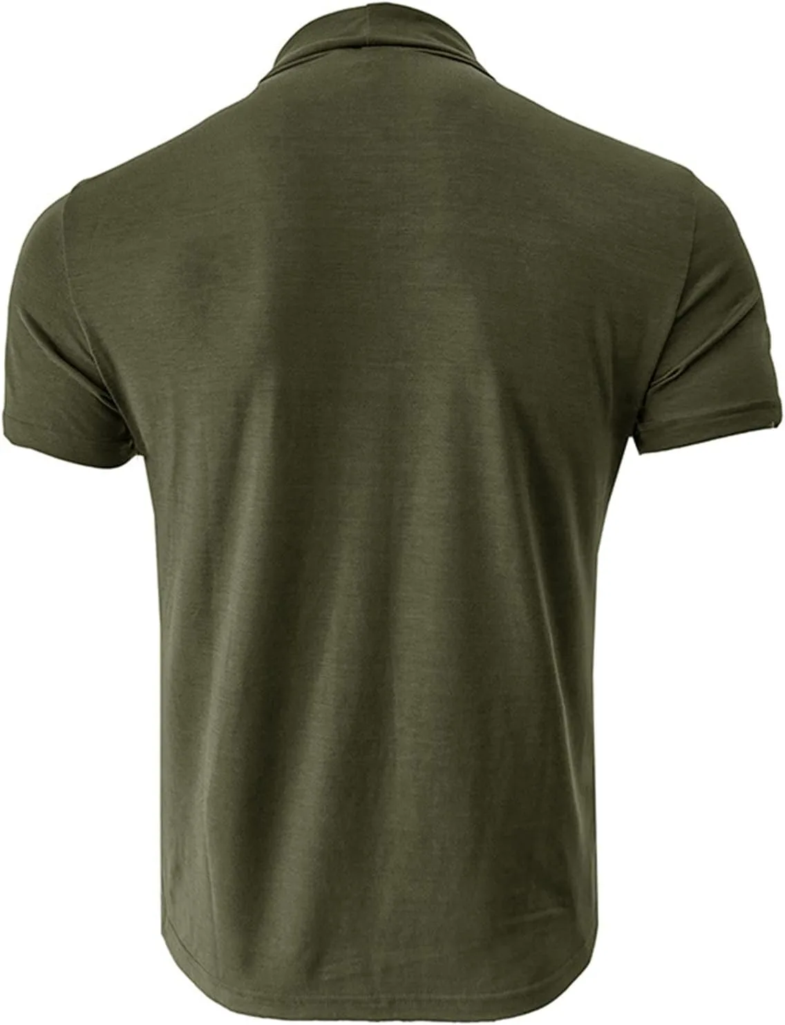 Мужская футболка с воротником-стойкой Slim Fit — фото 4