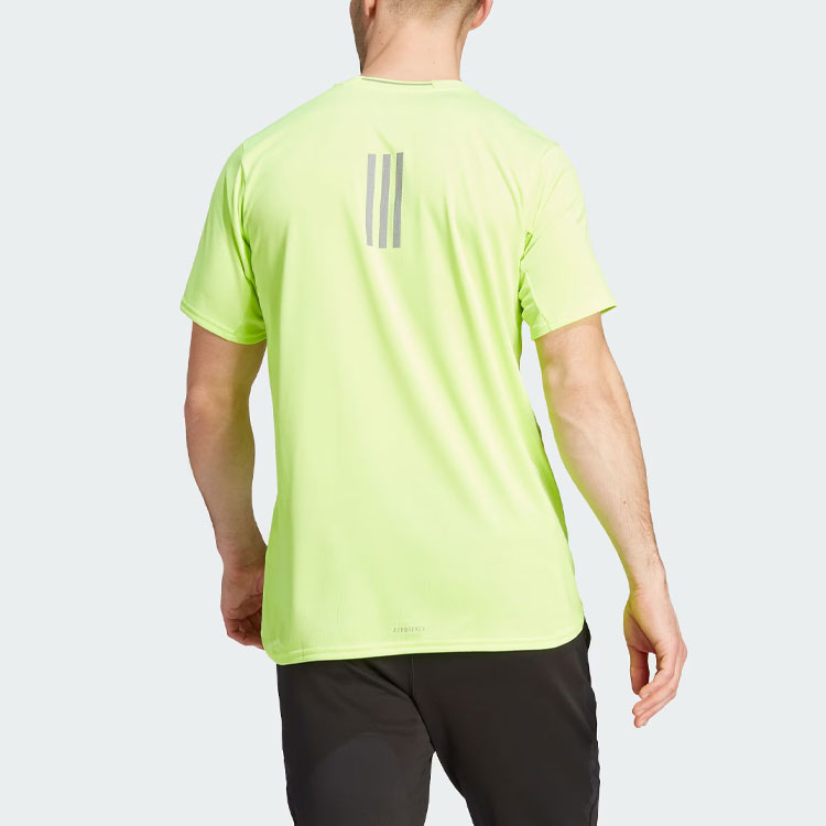 Футболка мужская ярко-лимонная Adidas DESIGNED 4 — фото 4