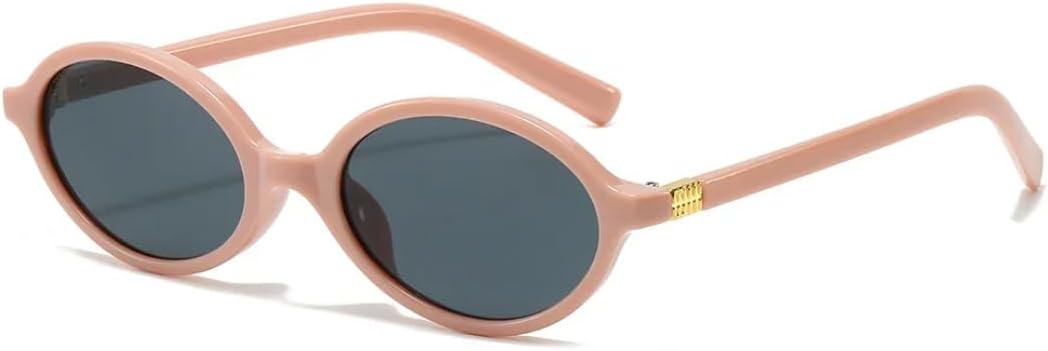 

Солнцезащитные очки с защитой UV400 | Маленькая оправа, панк-стиль, яркие линзы | Для женщин и мужчин, для занятий спортом на открытом воздухе и вождения DSVIGF, Pink Black