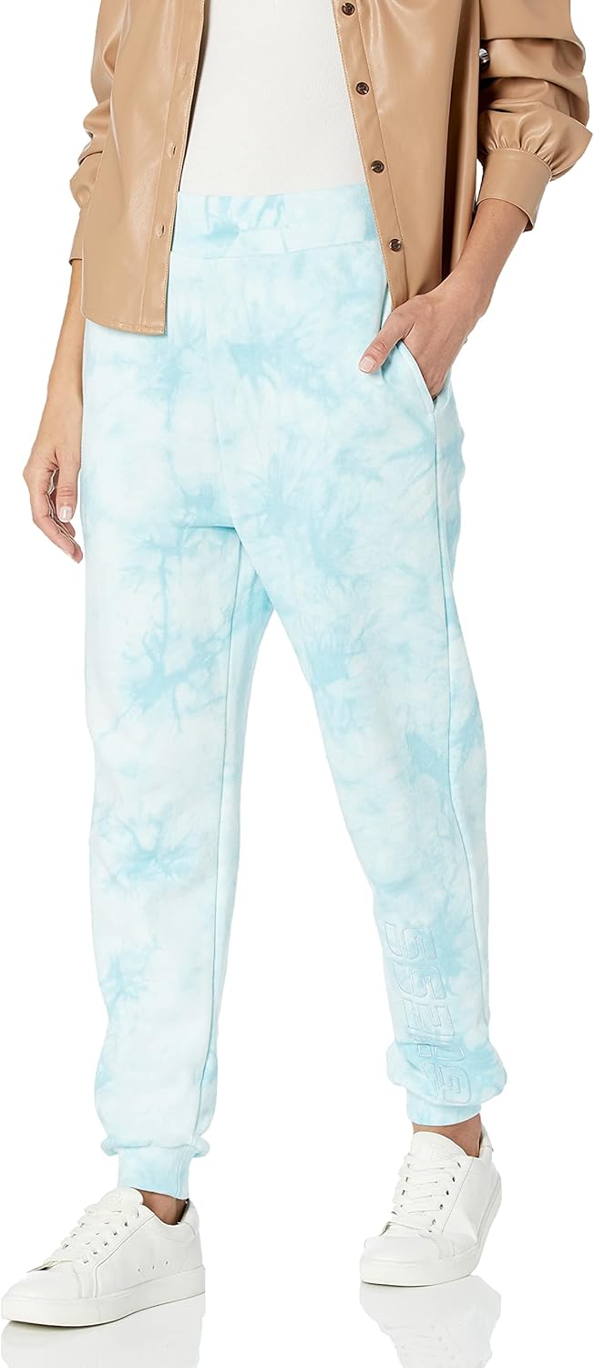 

GUESS Женские спортивные брюки с мраморным принтом, Allover Dye Shade Sky