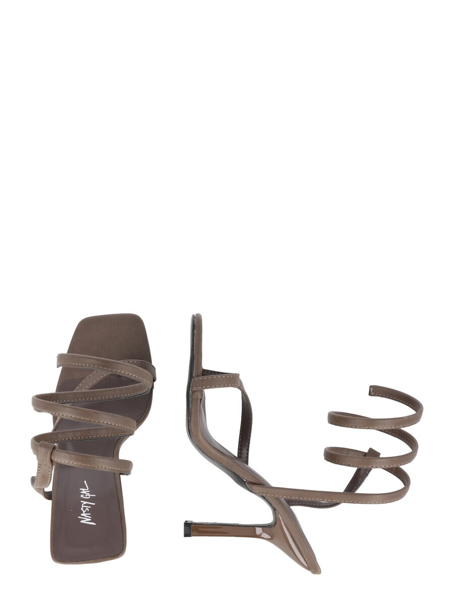 Сандалии с т-образным ремешком Nasty Gal T-Bar Sandals, цвет mocha — фото 2
