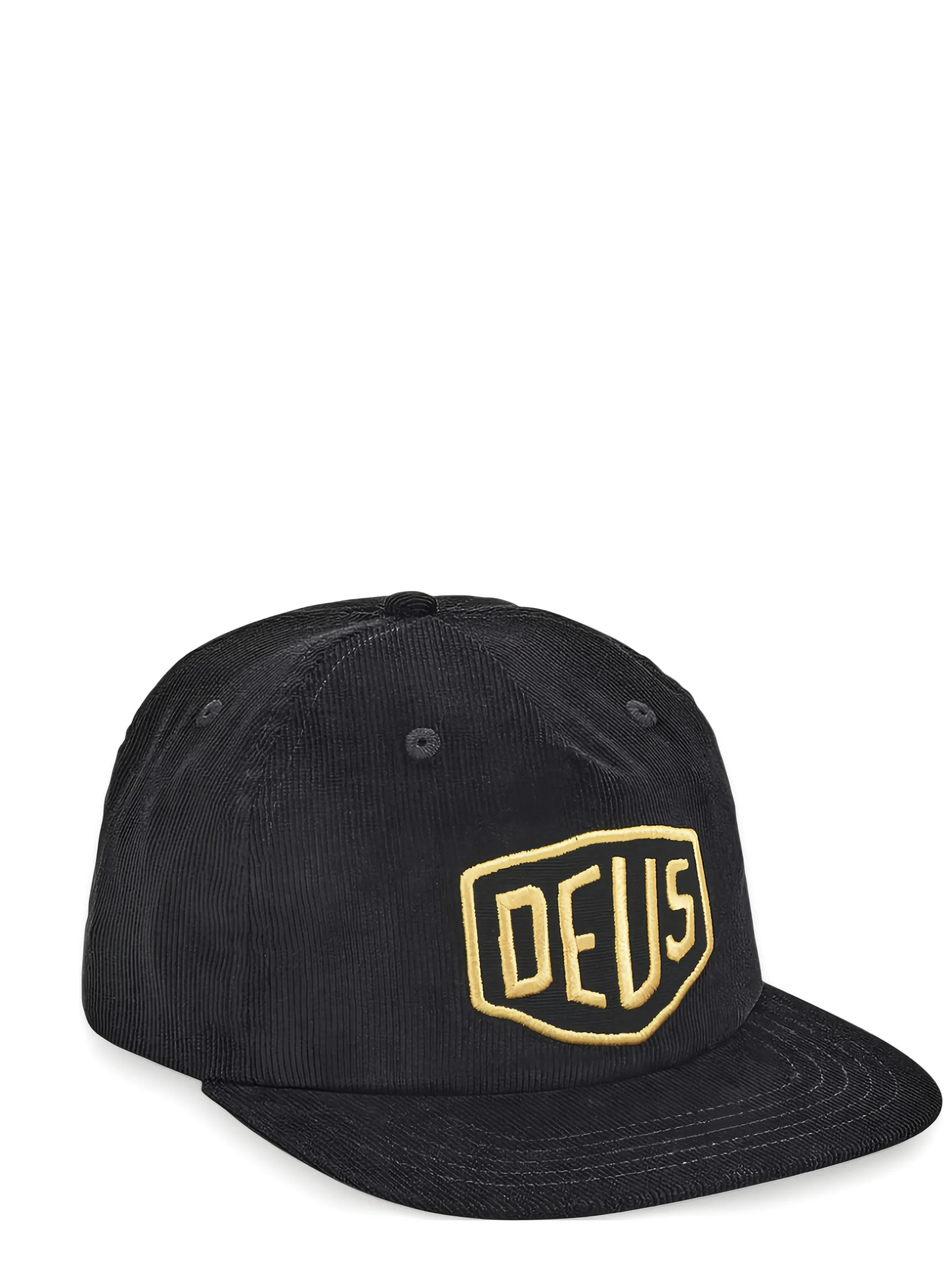 

Вельветовая кепка с вышитым логотипом Deus Ex Machina, черный