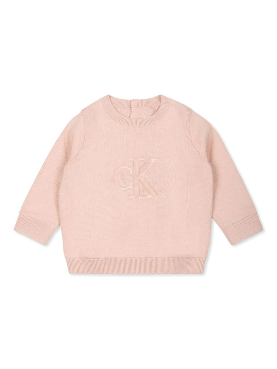 

Джемпер с тисненым логотипом Calvin Klein Kids, розовый