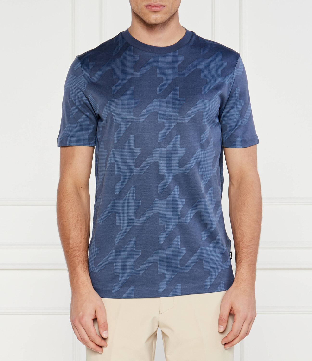 

Футболка BOSS BLACK Regular Fit, синий