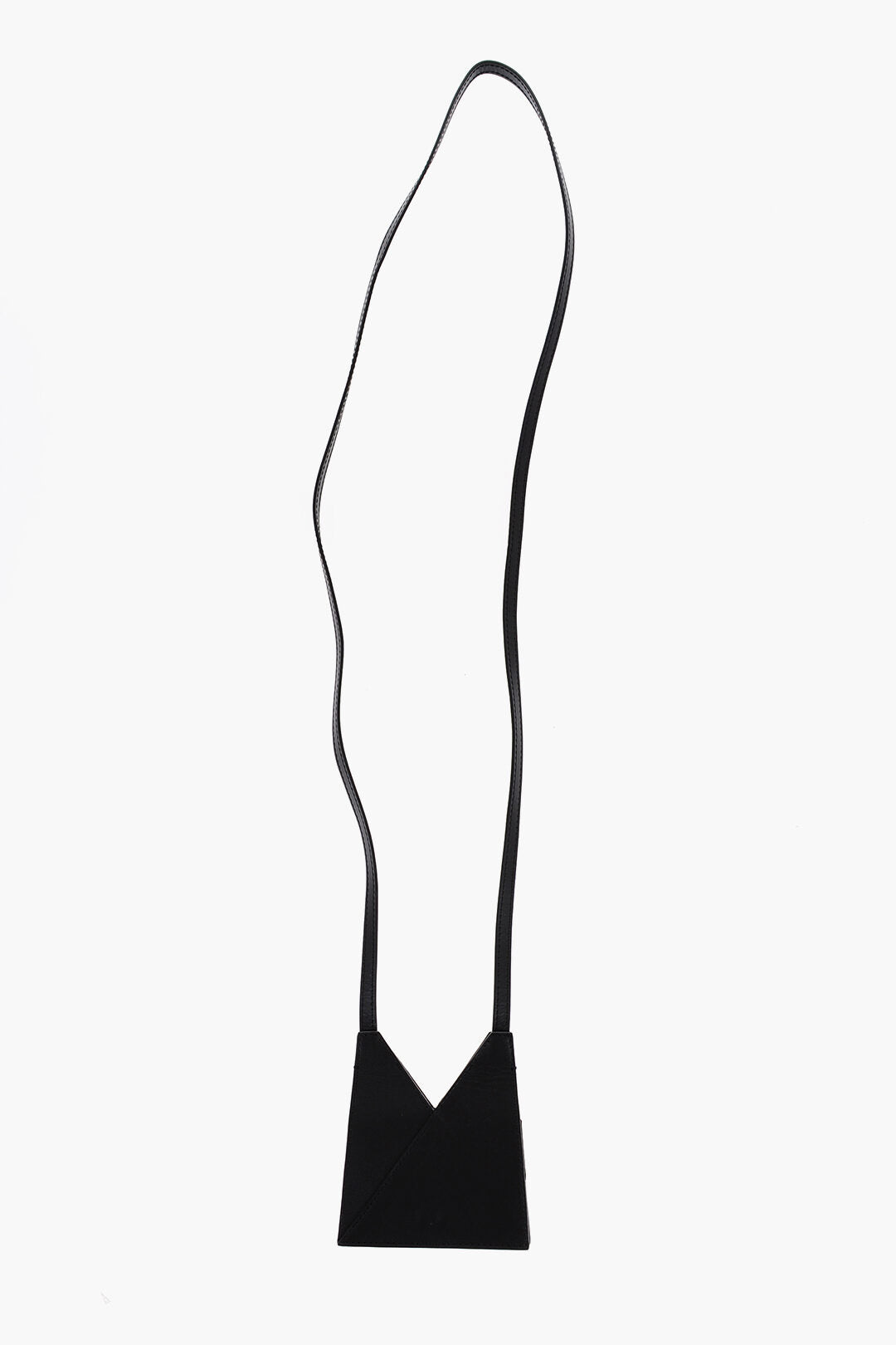 

Кожаный шейный кошелек Maison Margiela Mm6, черный