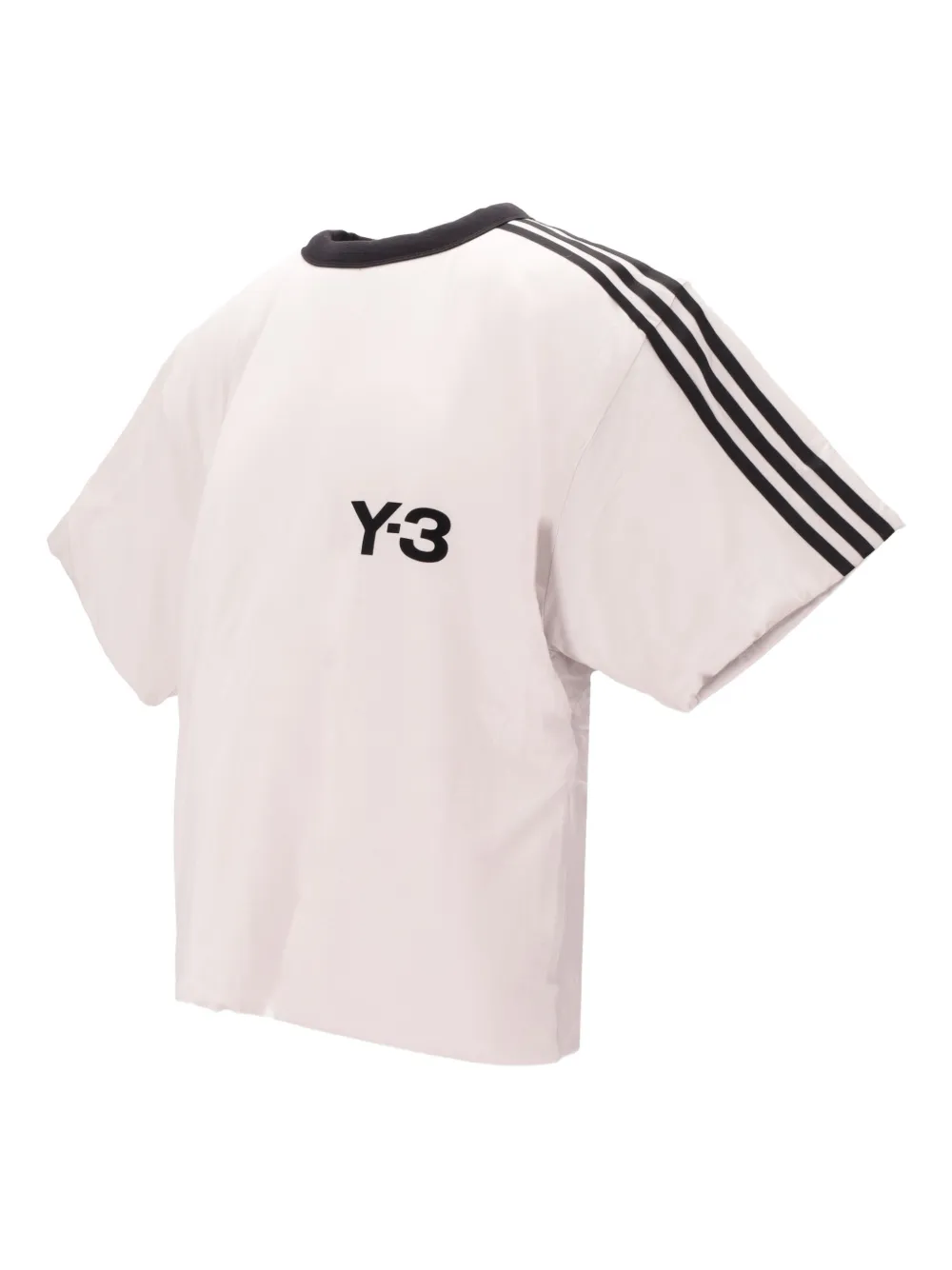 Футболка Y-3 с дутыми полосками Adidas, белый — фото 3