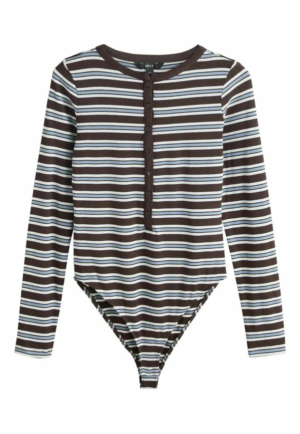 

Футболка-Поло с длинными рукавами, прямого кроя, с принтом. Next, Chocolate Brown Ecru Stripe, Коричневый, Футболка-Поло с длинными рукавами, прямого кроя, с принтом. Next, Chocolate Brown Ecru Stripe