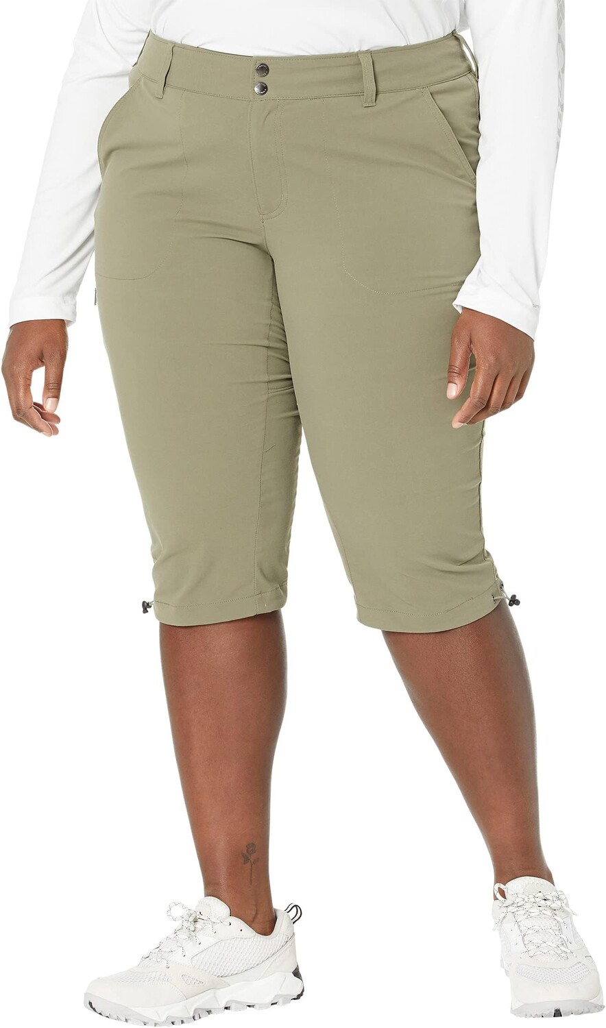 

Брюки Columbia Plus Size Saturday TrailII Knee Pant, цвет Stone Green