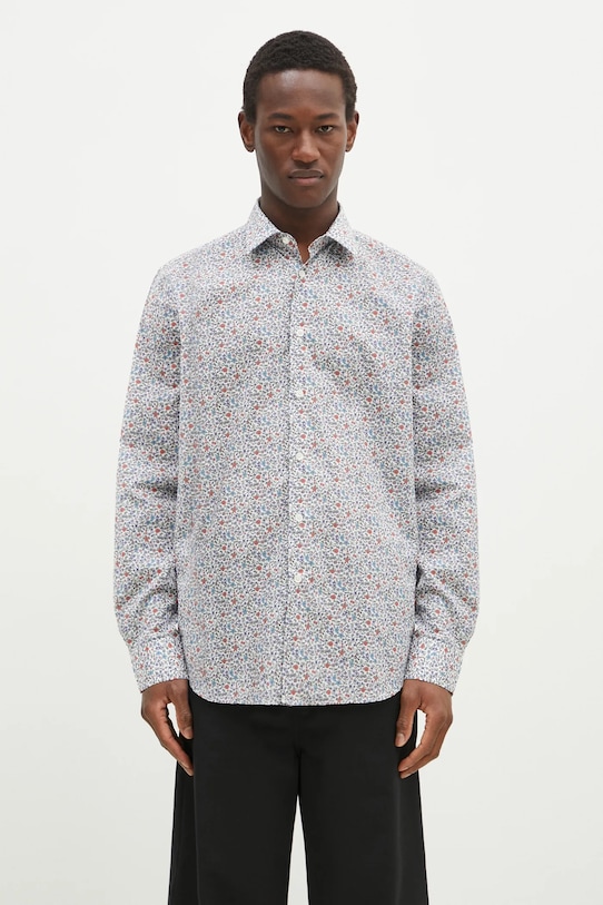 

Хлопковая рубашка Paul Smith, синий