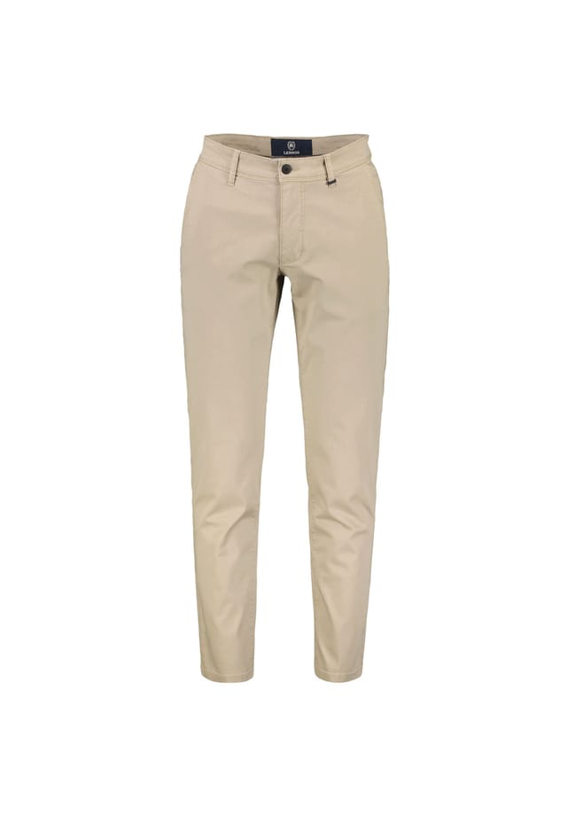 

Базовые брюки-чинос структурированного качества облегающего кроя Lerros, бежевый