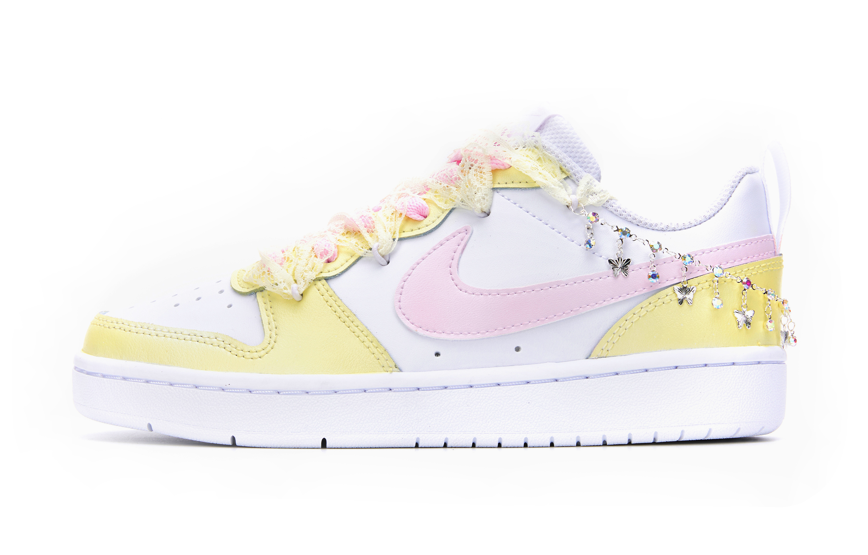 

Детские кроссовки для скейтбординга Court Borough Low 2 Low Top для подростков Nike, Lemon
