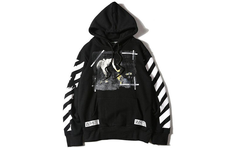 

Толстовка мужская Off-White с принтом, черный / белый