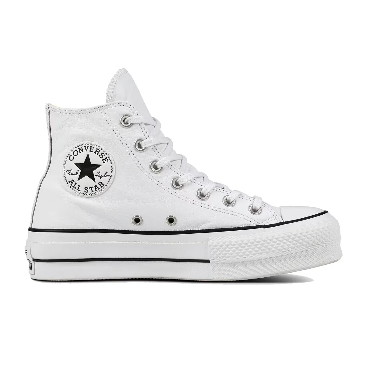 Женские повседневные кеды Converse Chuck Taylor All Star Lift Clean Platform High Leather, белый