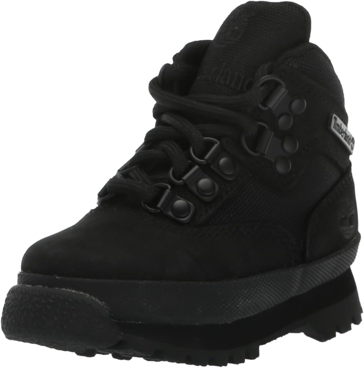 

Ботинки Timberland для мальчиков Euro Hiker Mid со шнуровкой для походов, черный