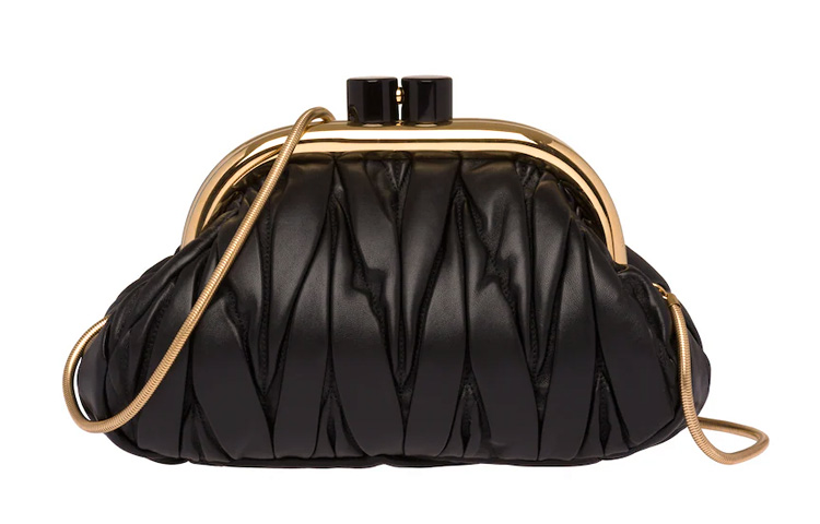 MIU MIU Сумка через плечо BELLE из мягкой овечьей кожи женская black — фото 3