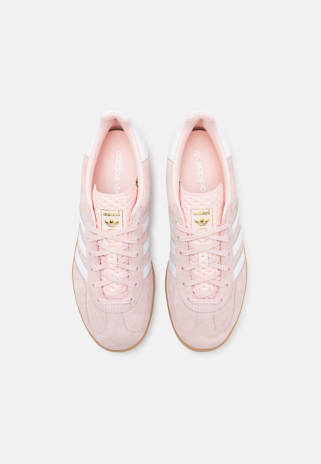 Кроссовки на шнуровке GAZELLE INDOOR adidas, розовый — фото 2