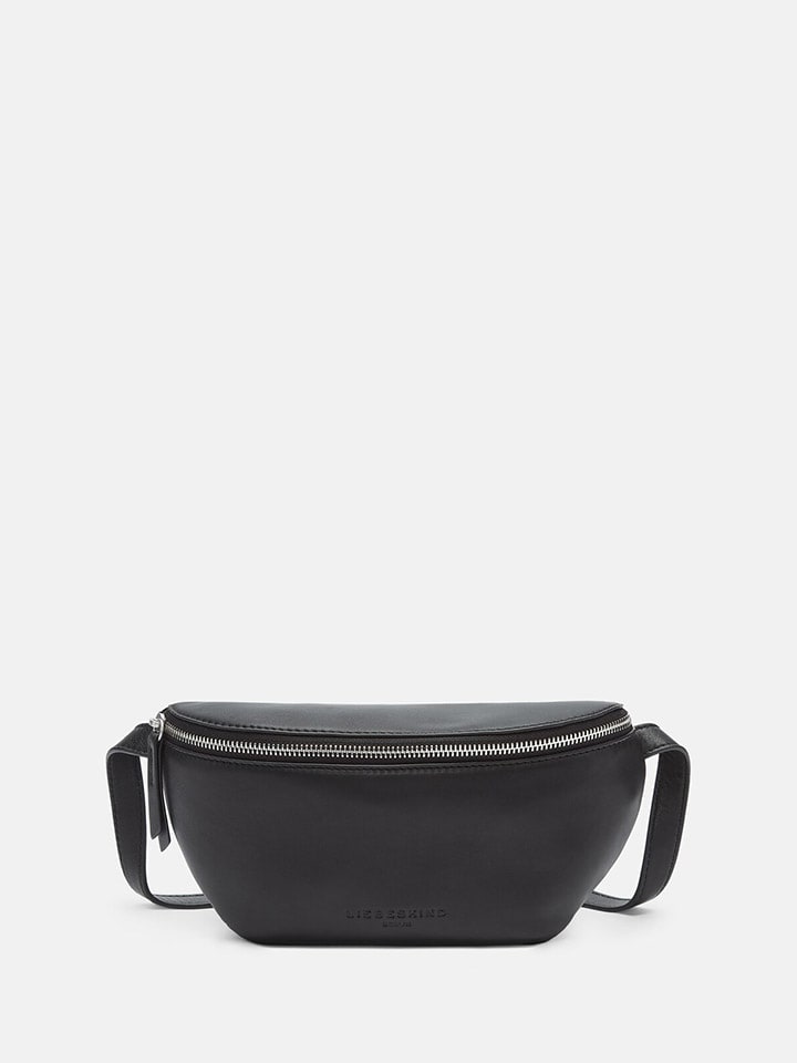 

Кожаная поясная сумка "Tavia" черного цвета - (Ш)32 x (В)14 x (Г)7 см Liebeskind Berlin