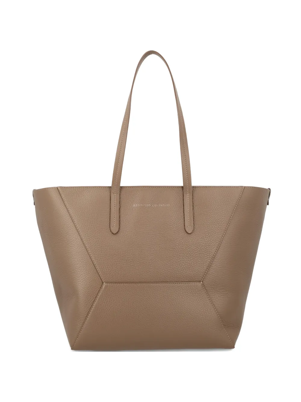 

Средняя геометрическая сумка-тоут Brunello Cucinelli, бежевый