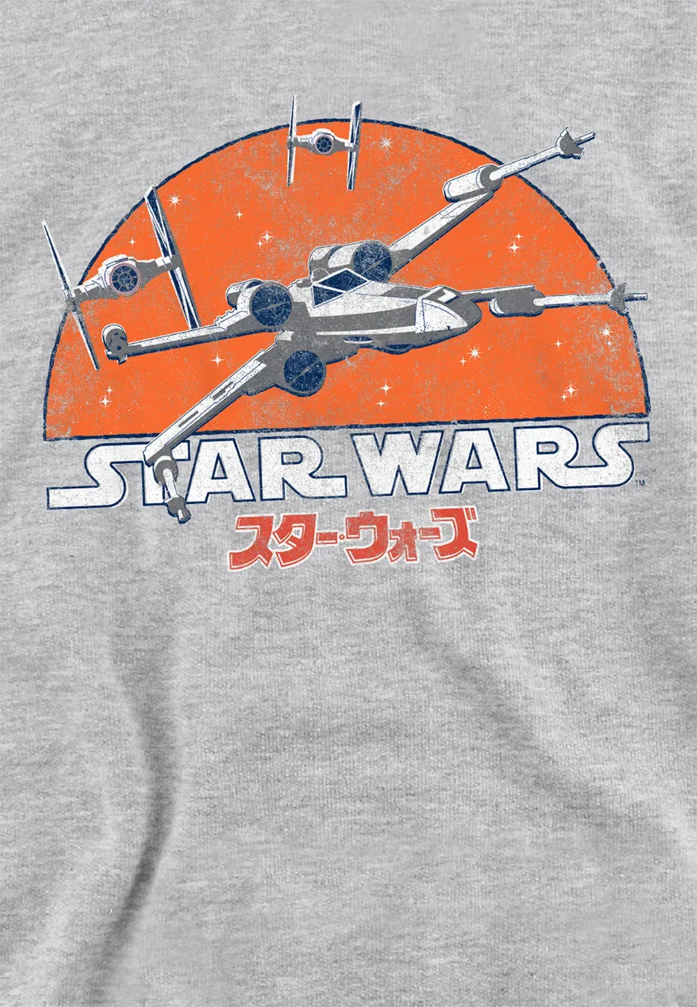 Детский худи Star Wars X-Wing и TIE Fighter Disney, серый — фото 2