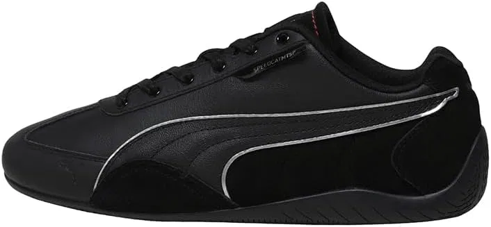 Кроссовки Puma Ferrari Speedcat унисекс для взрослых, Black Rosso Corsa — фото 2