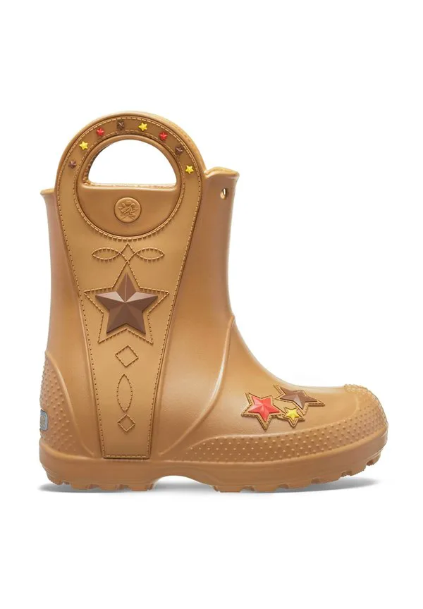Справьтесь с этим, ковбойские резиновые сапоги. Crocs, Umber