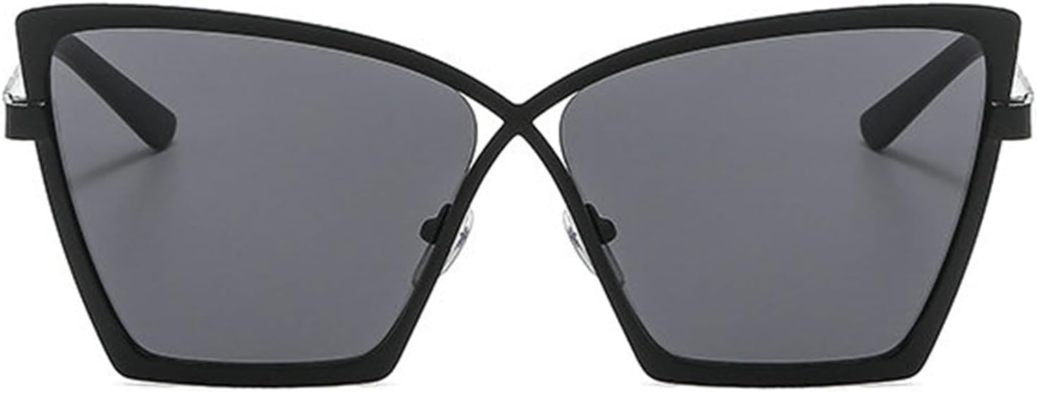 

Солнцезащитные очки Willochra большого размера в винтажном стиле «кошачий глаз» для женщин, модные и роскошные, градиентные, неровной формы, цвета шампанского, с защитой от УФ-излучения UV400, C1