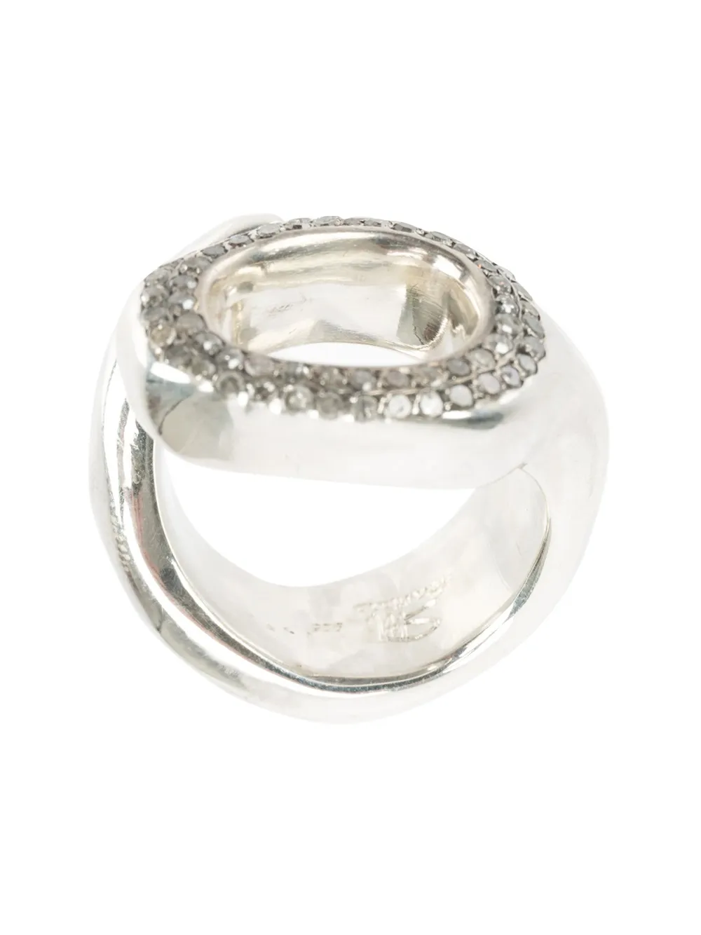 

Кольцо с серыми бриллиантами Rosa Maria, металлик