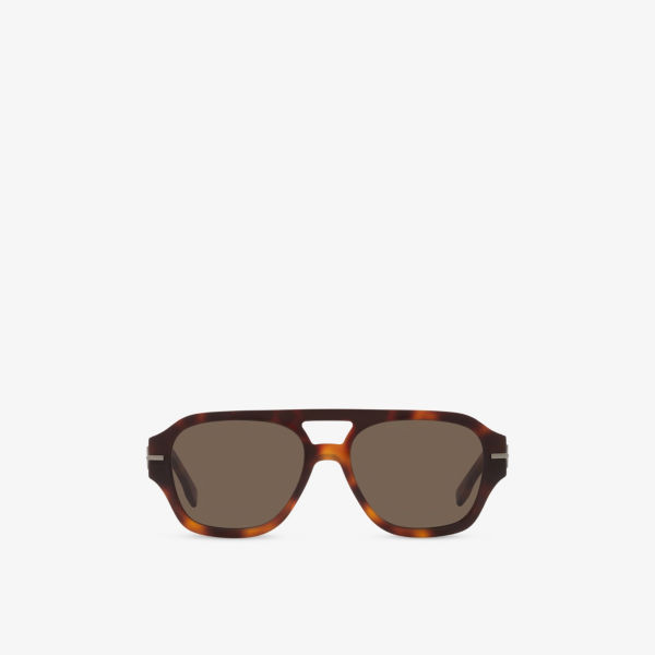 

Fe40130I Fendigraphy солнцезащитные очки с квадратной ацетатной оправой Fendi, коричневый