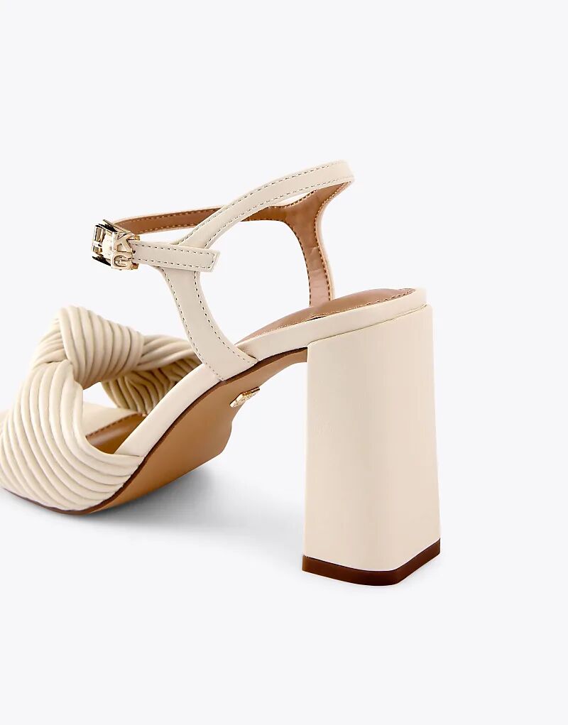 Босоножки на каблуке KG Kurt Geiger Signet цвета кости — фото 4