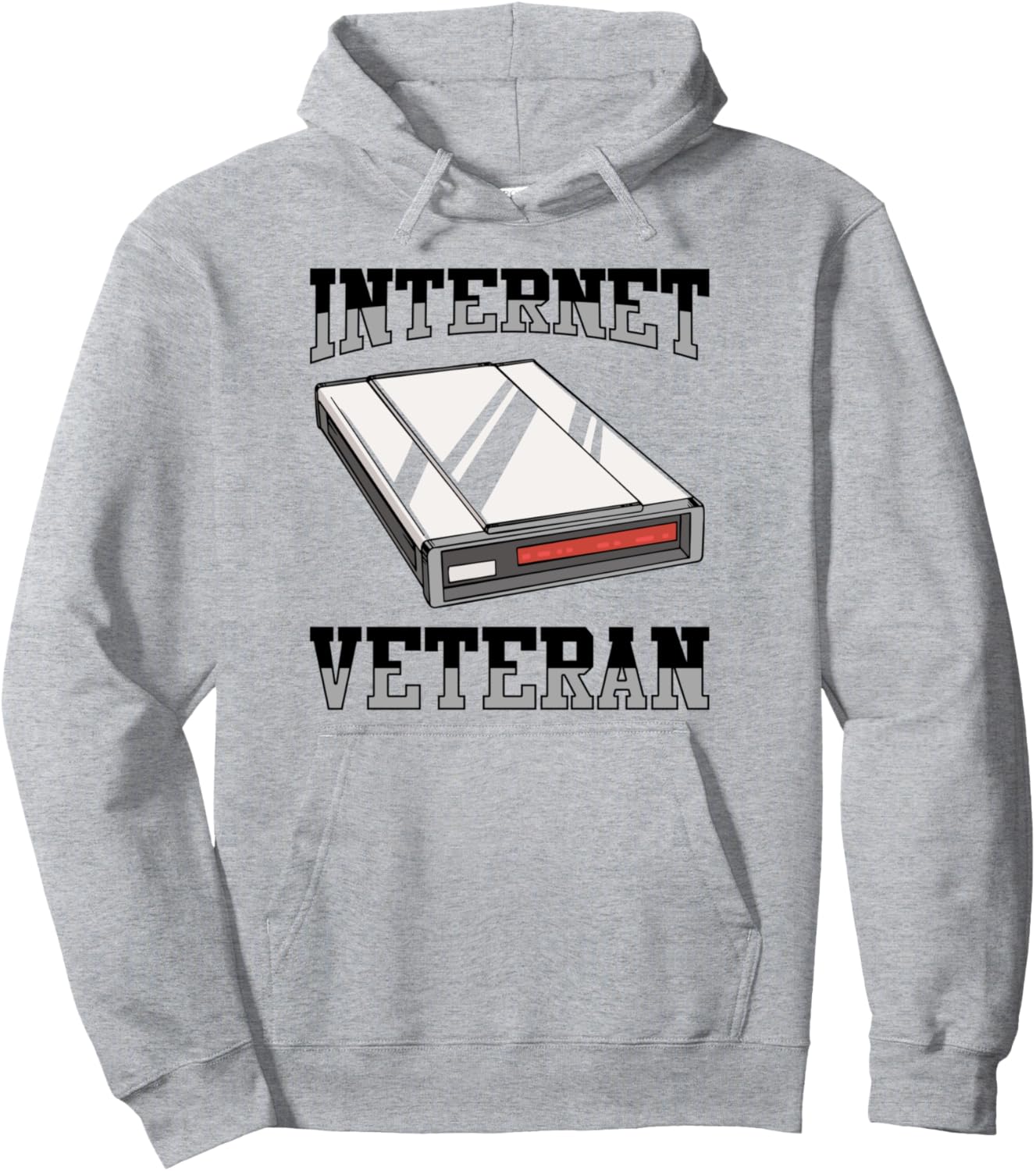 

Ретро-худи в стиле 90-х, ностальгия по 90-м, модемный интернет, винтажный стиль, серый Retro Dial-Up Internet Gifts