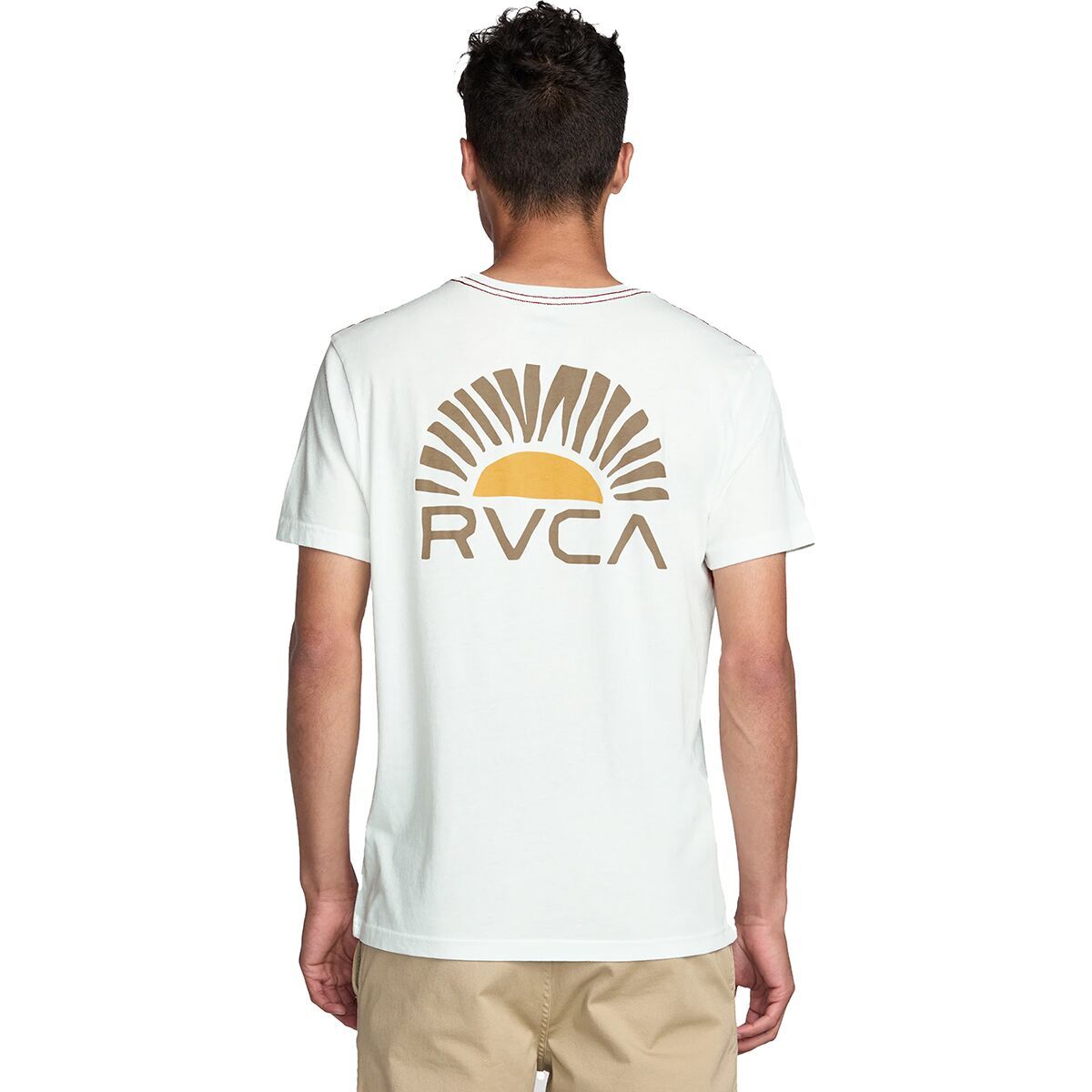 

Футболка с коротким рукавом Rise cut Rvca, белый