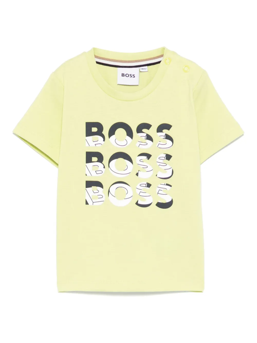 

Футболка с логотипом BOSS Kidswear, зеленый
