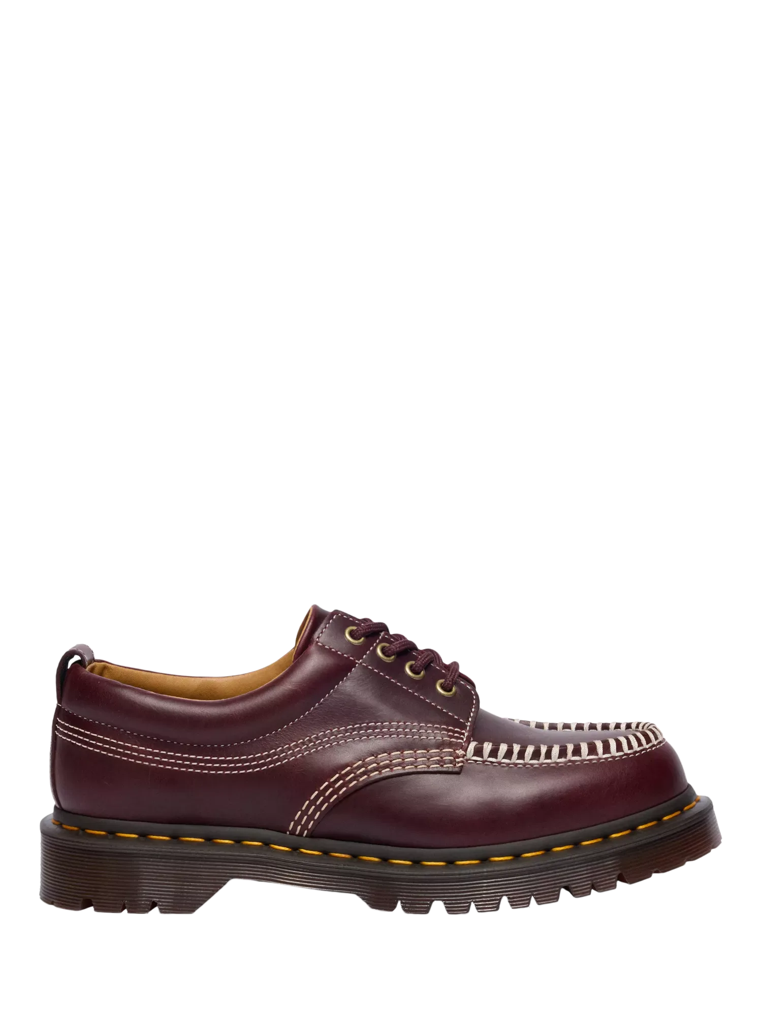 Кожаные лодочные туфли Lowell, вишнево-красные Dr. Martens