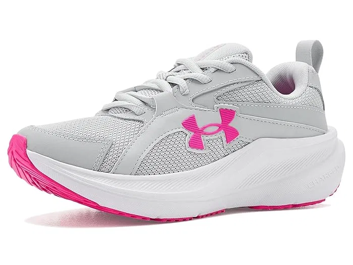 Кроссовки спортивные Charged Assert 11 Under Armour Kids, Halo Gray/Halo Gray/Rebel Pink