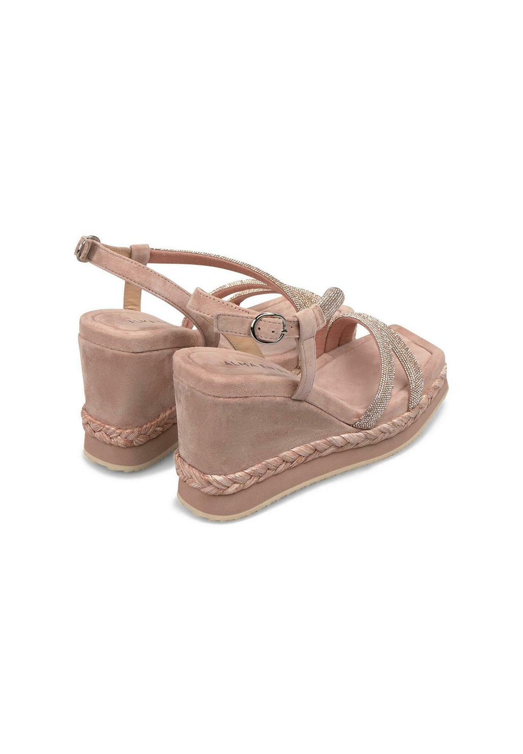 Босоножки на танкетке High heeled sandals Alma en Pena, цвет Rosa Jaspeado — фото 4