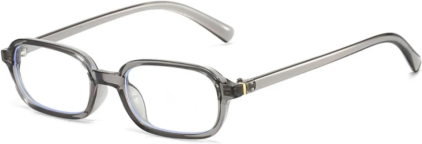 

Винтажные маленькие прямоугольные солнцезащитные очки для женщин с защитой от УФ-излучения UV400, модная оправа с прозрачными линзами HHZZYVY, Grey Clear