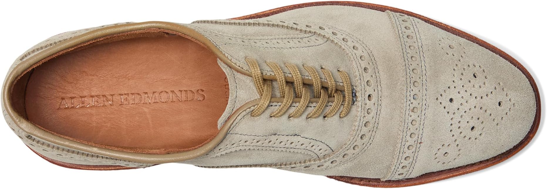 Оксфорды Allen Edmonds Strand Verse Oxford Shoes, цвет Vapor Suede — фото 2