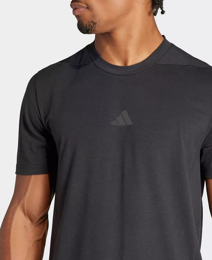 Мужская футболка для тренировок Adidas, черный — фото 4