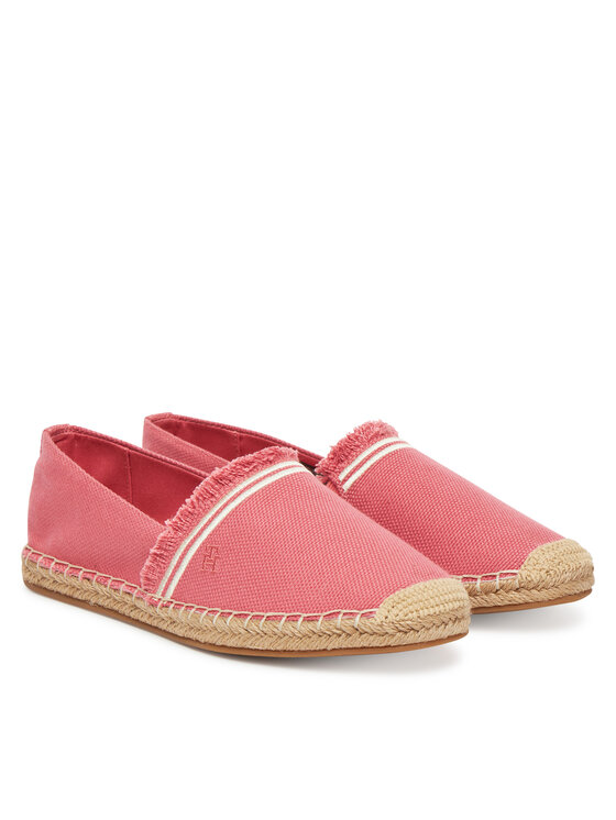 Эспадрильи Fringe Canvas Closed Espadrille FW0FW08881 Tommy Hilfiger, розовый — фото 2