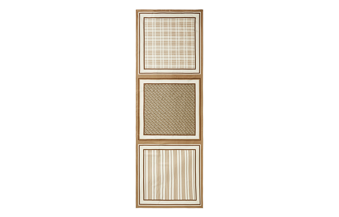 

Монтажный принт Шелковый шарф Burberry, Ecru