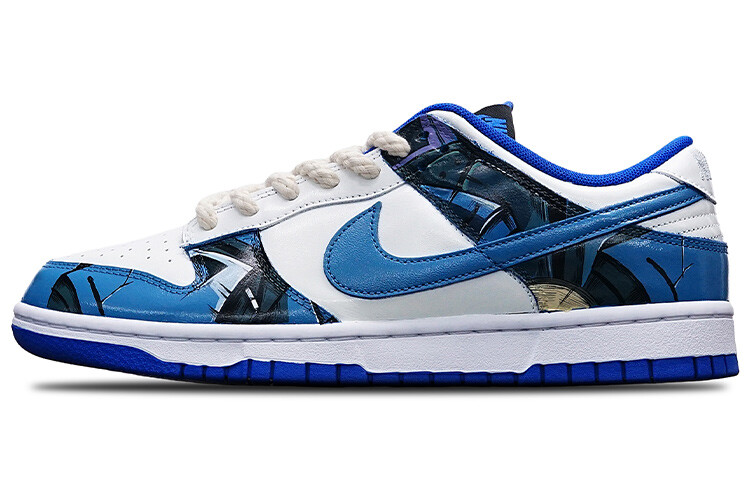 

Кроссовки Nike Dunk Skateboard Shoes Men Low-Top Blue/White Yellow