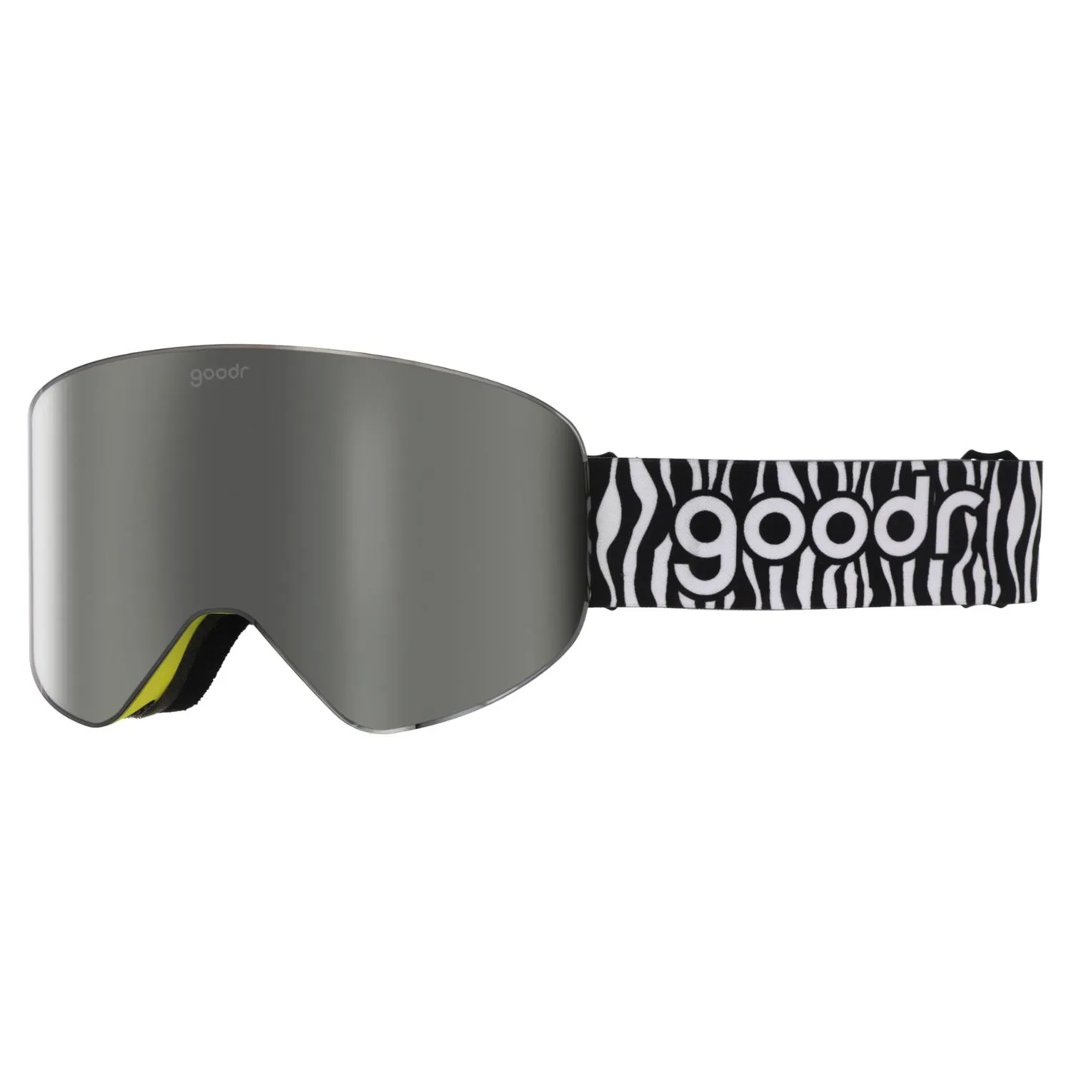 

Радиоактивные зеброиды лыжные очки goodr, Zebra Pattern/Silver Mirror