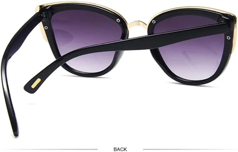 

Женские солнцезащитные очки «Кошачий глаз» в винтажном стиле с антибликовым покрытием, леопардовый принт, защита от ультрафиолета UV400 XLUMIO, Brown Brown