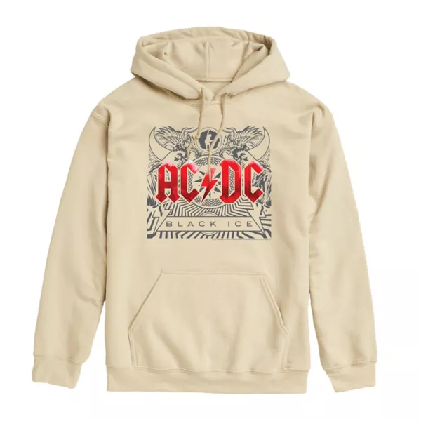 

Мужской худи с принтом AC/DC Black Ice Licensed Character, цвет oat