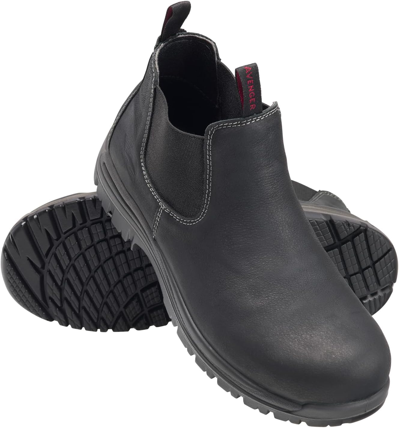 Мужские рабочие ботинки Romeo с композитным носком и защитой от проколов от FSI FOOTWEAR SPECIALTIES INTERNATIONAL Avenger Work Boots, черный — фото 2